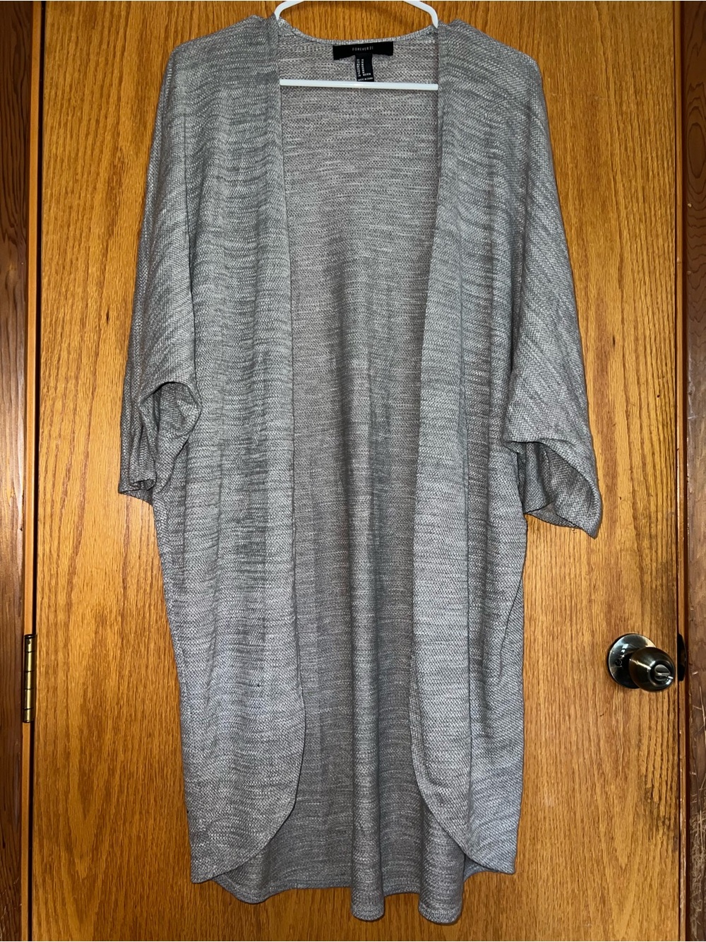 Forever 21 Light Gray / Silver Cardigan